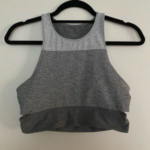 OUTDOOR VOICES GRAY BRA TOP